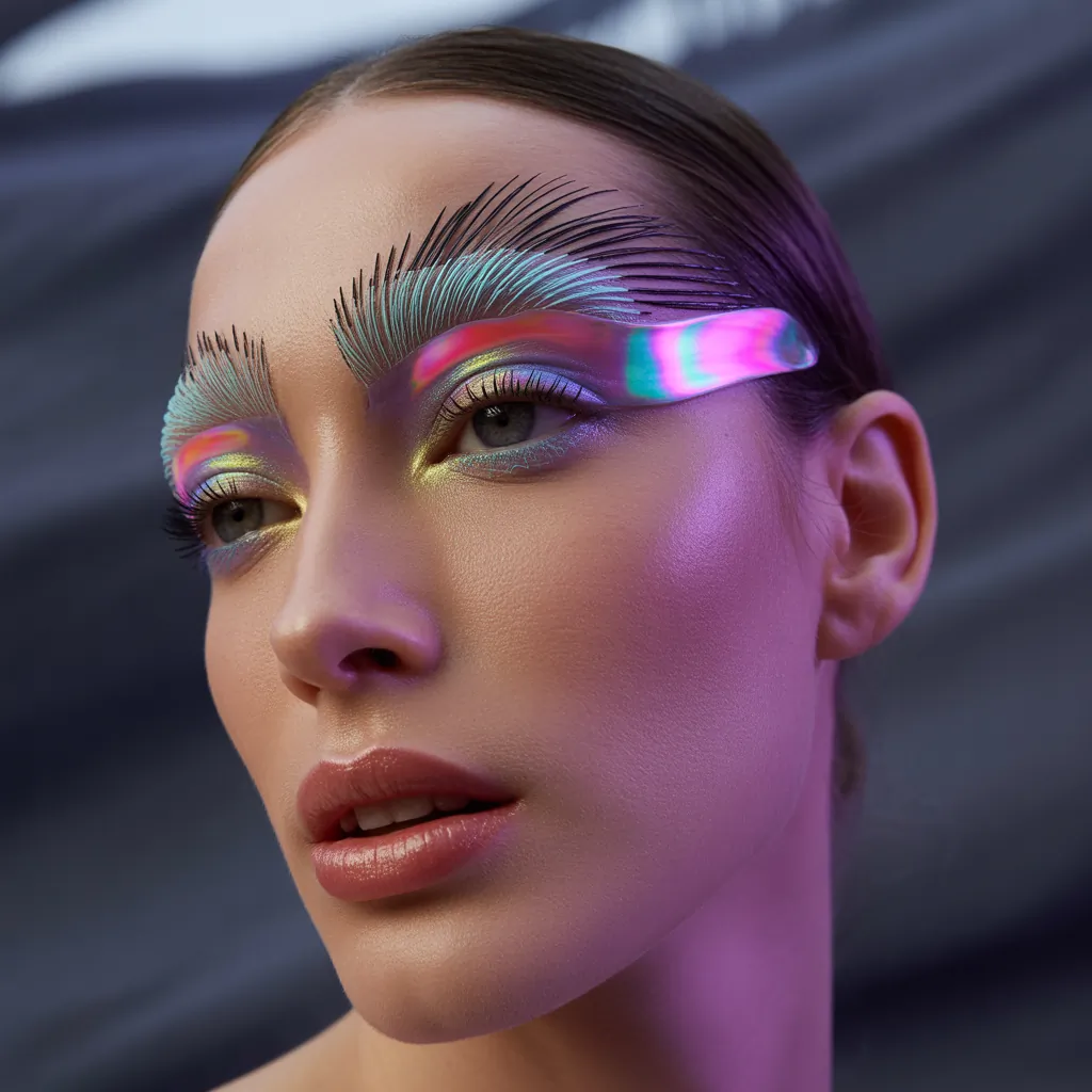 hair gel on your eyebrows