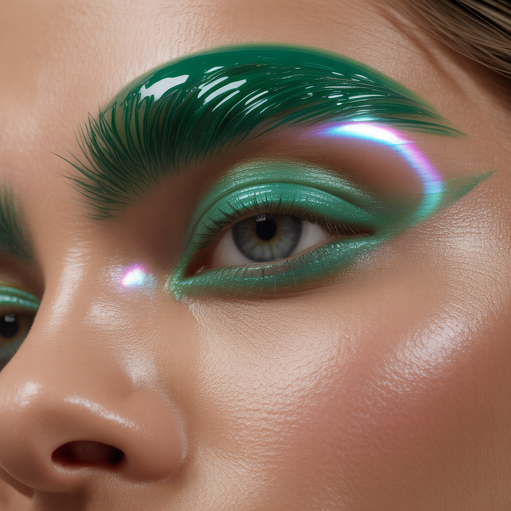 hair gel on your eyebrows