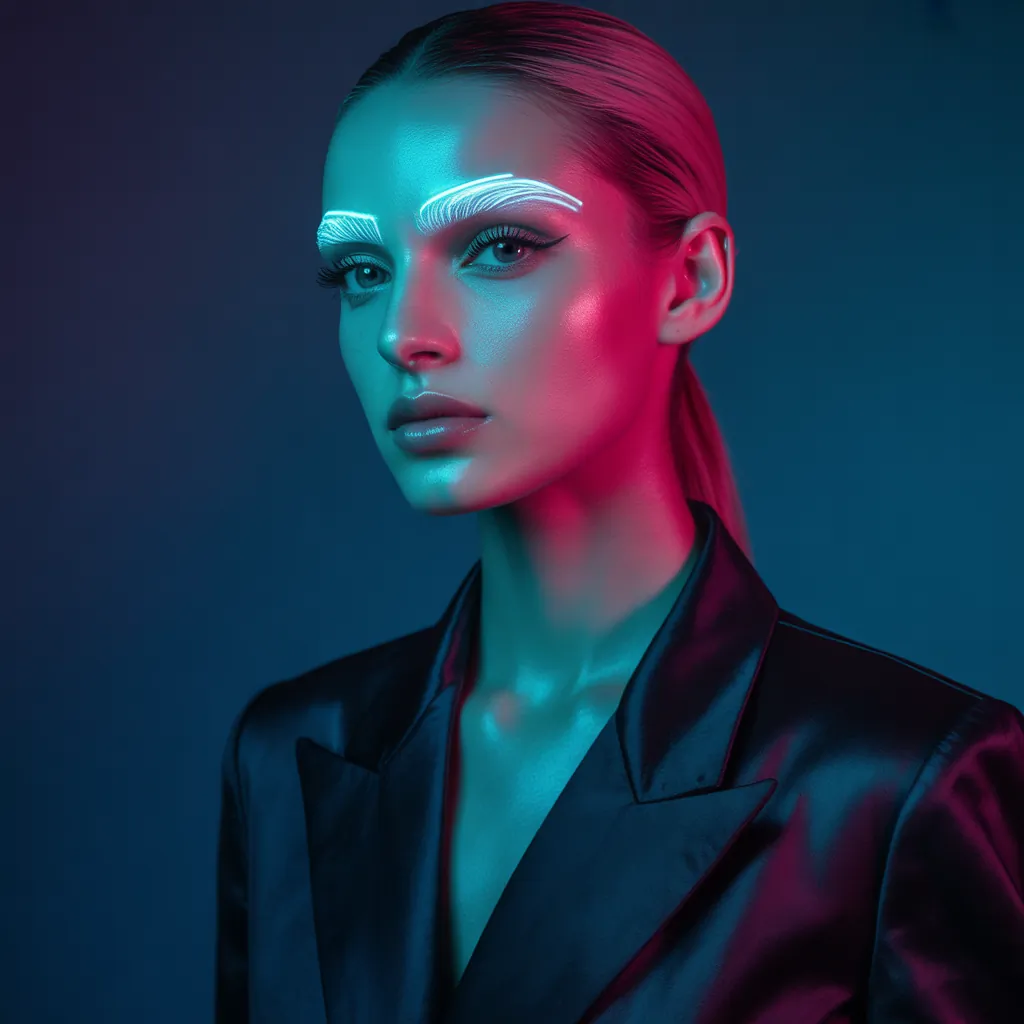 hair gel on your eyebrows