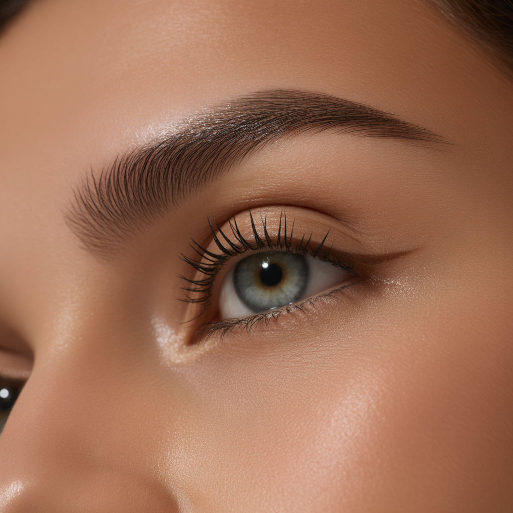 hair gel on your eyebrows