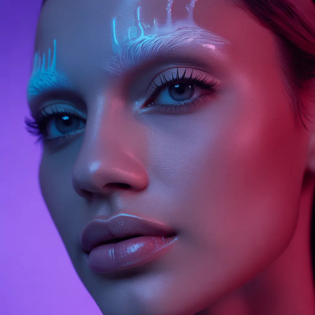 hair gel on your eyebrows