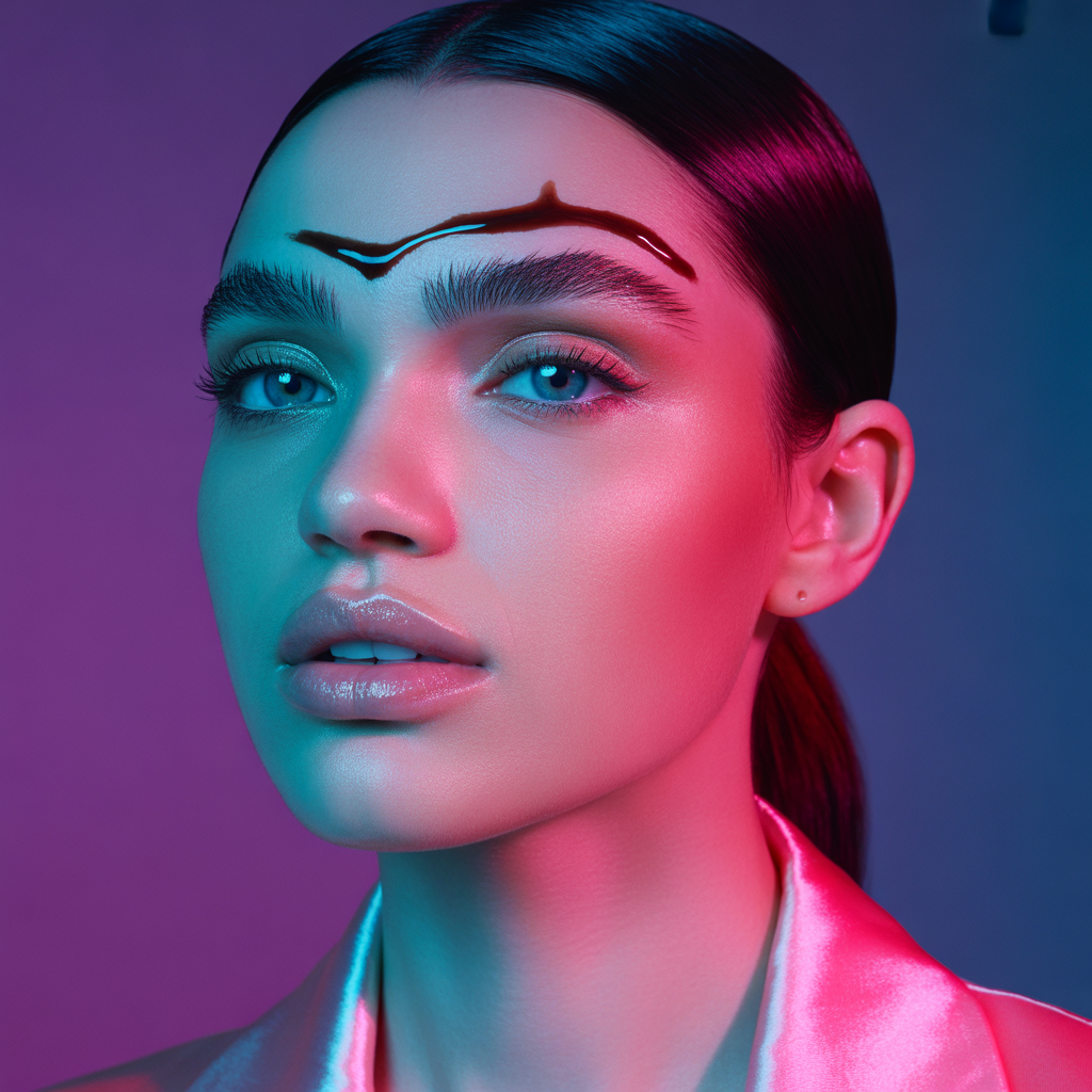 hair gel on your eyebrows