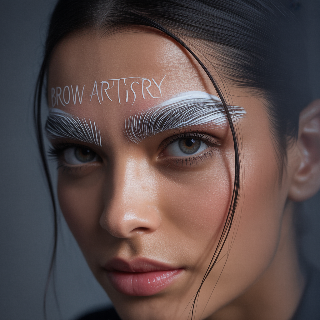 hair gel on your eyebrows