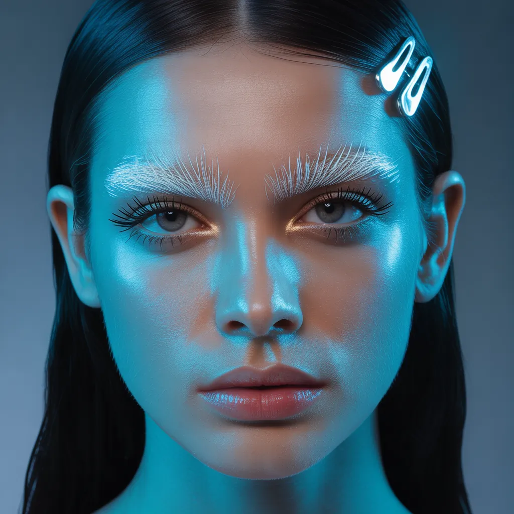 hair gel on your eyebrows