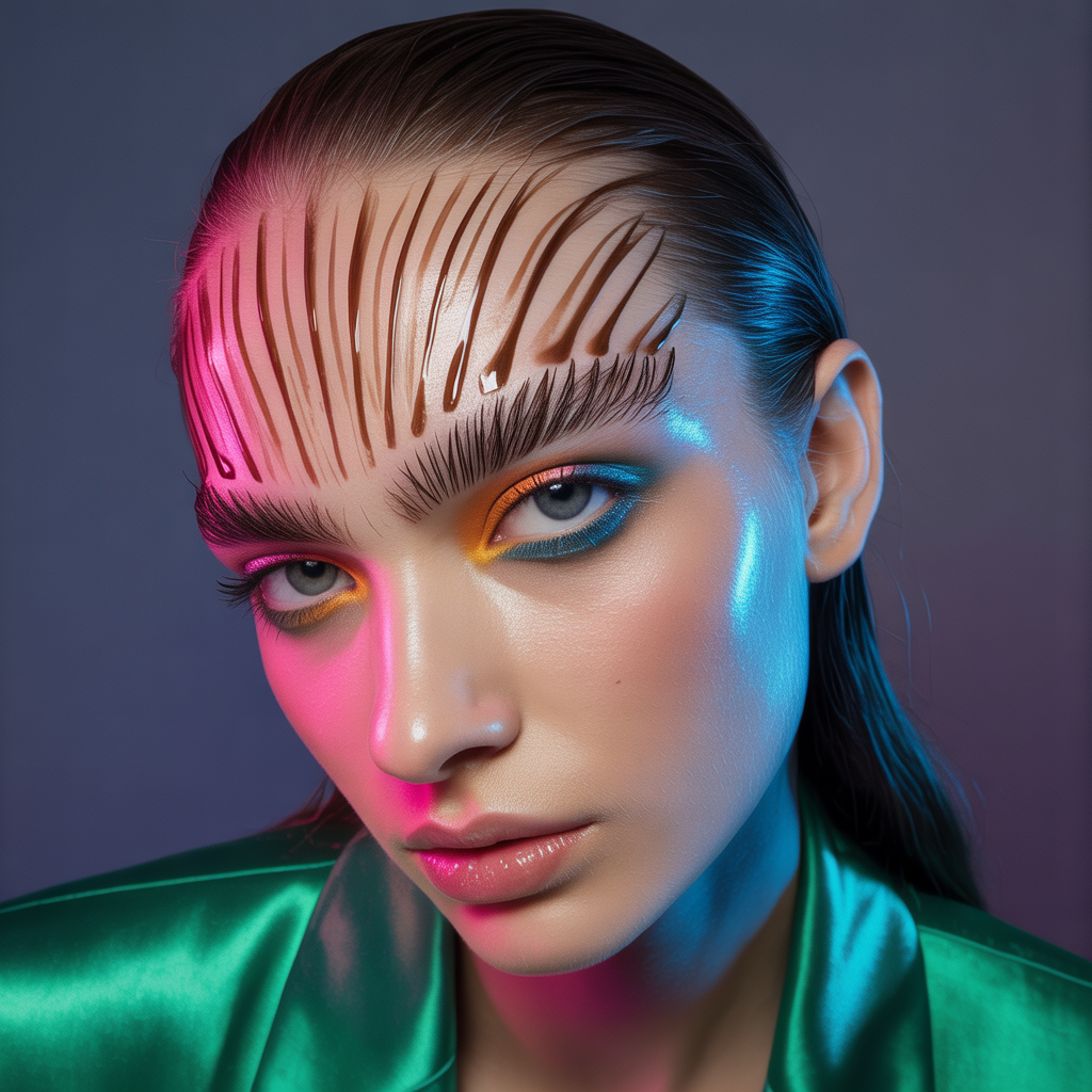 hair gel on your eyebrows