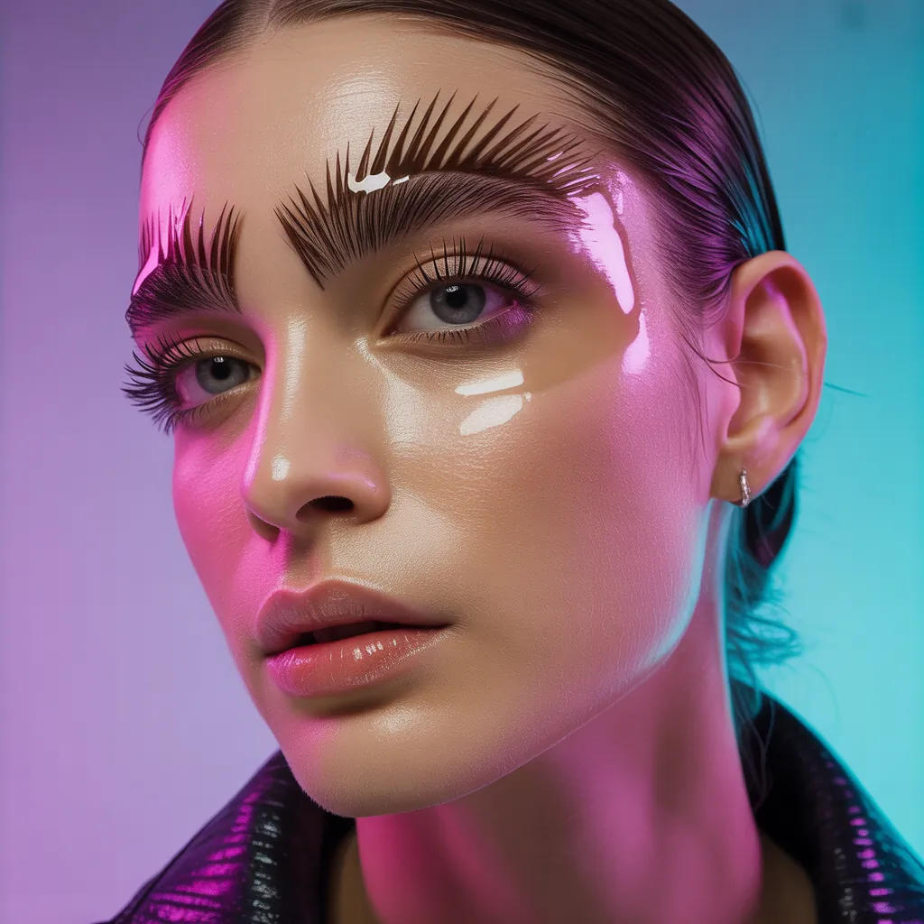 hair gel on your eyebrows