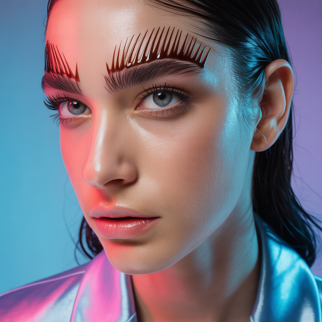 hair gel on your eyebrows