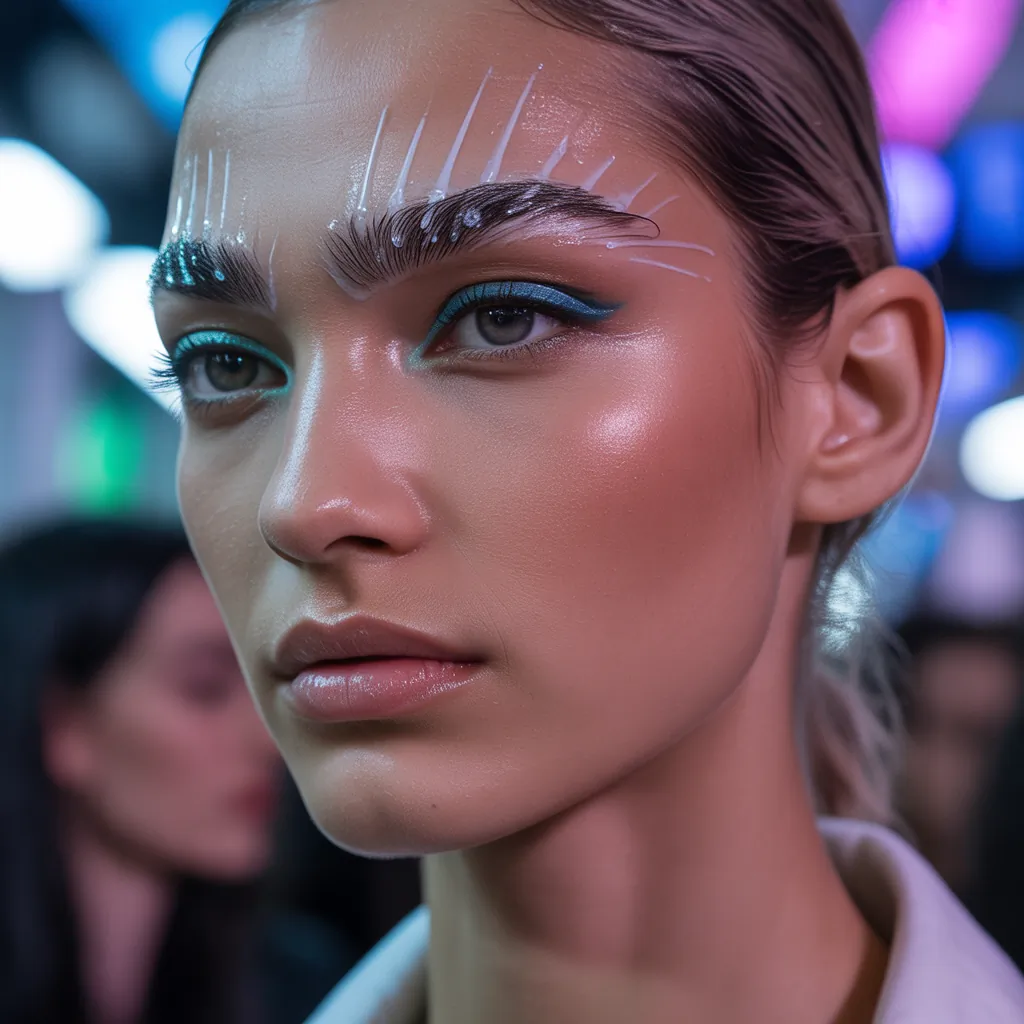 hair gel on your eyebrows