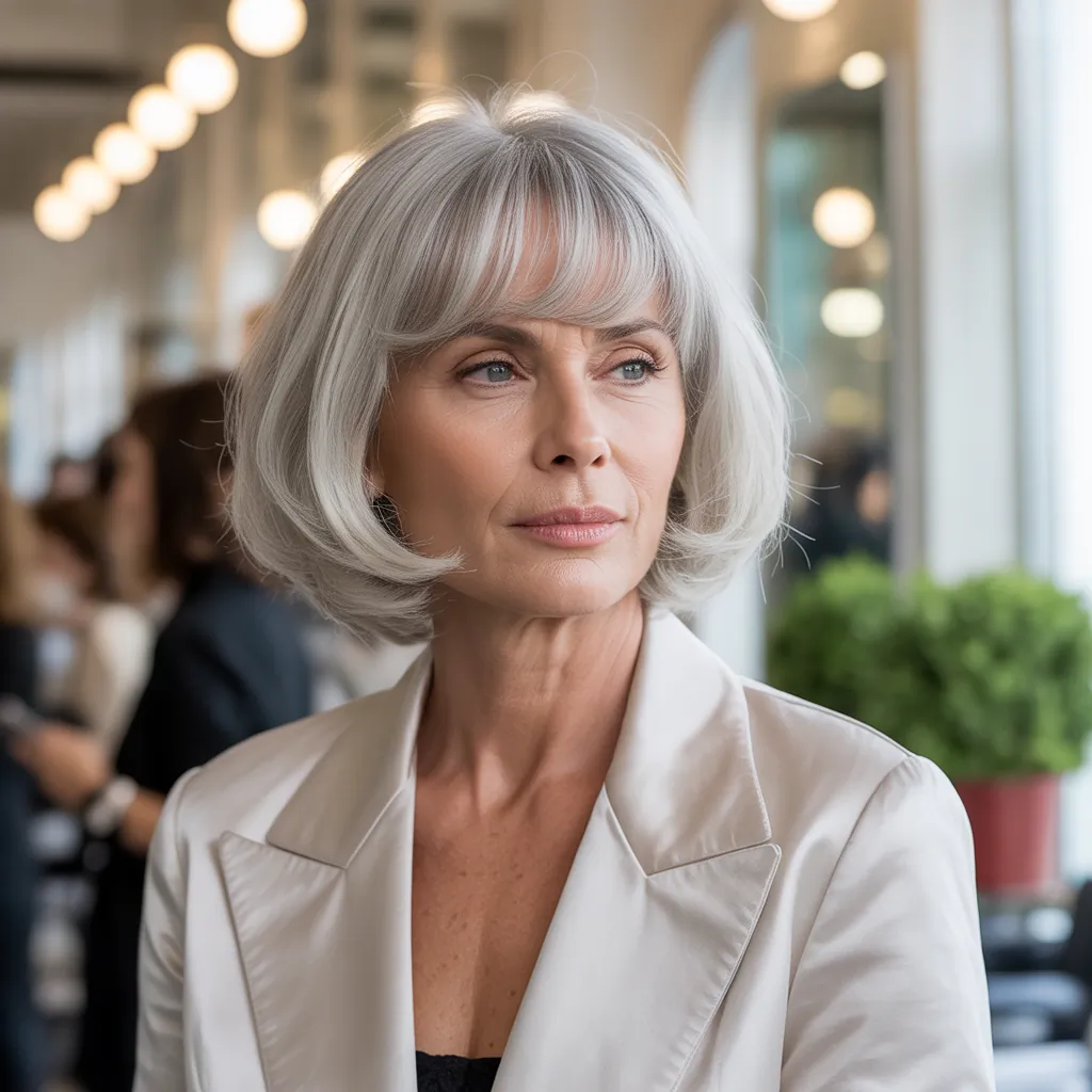 hairstyles with bangs for women over 60