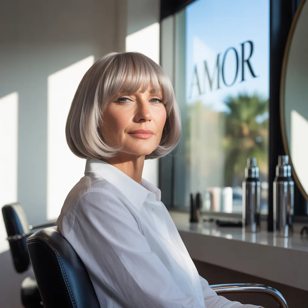 hairstyles with bangs for women over 60