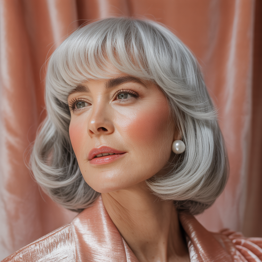 hairstyles with bangs for women over 60