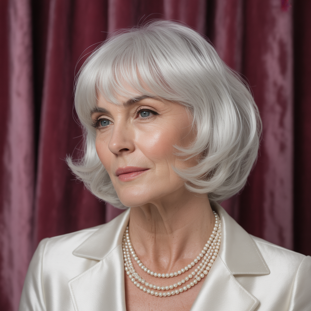 hairstyles with bangs for women over 60