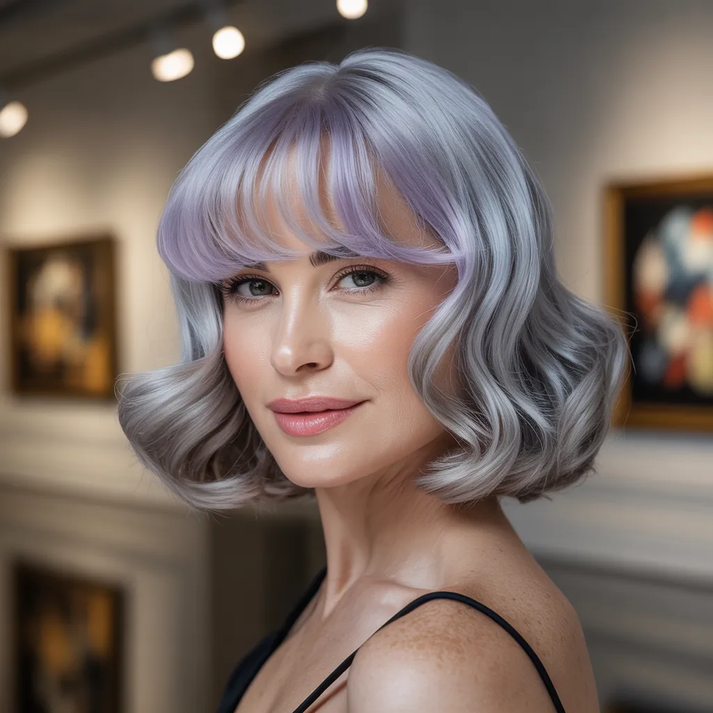 hairstyles with bangs for women over 60