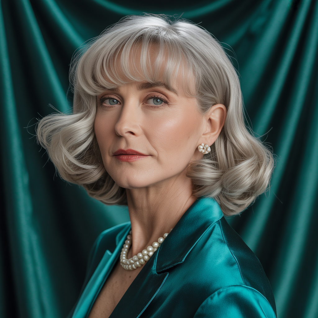 hairstyles with bangs for women over 60
