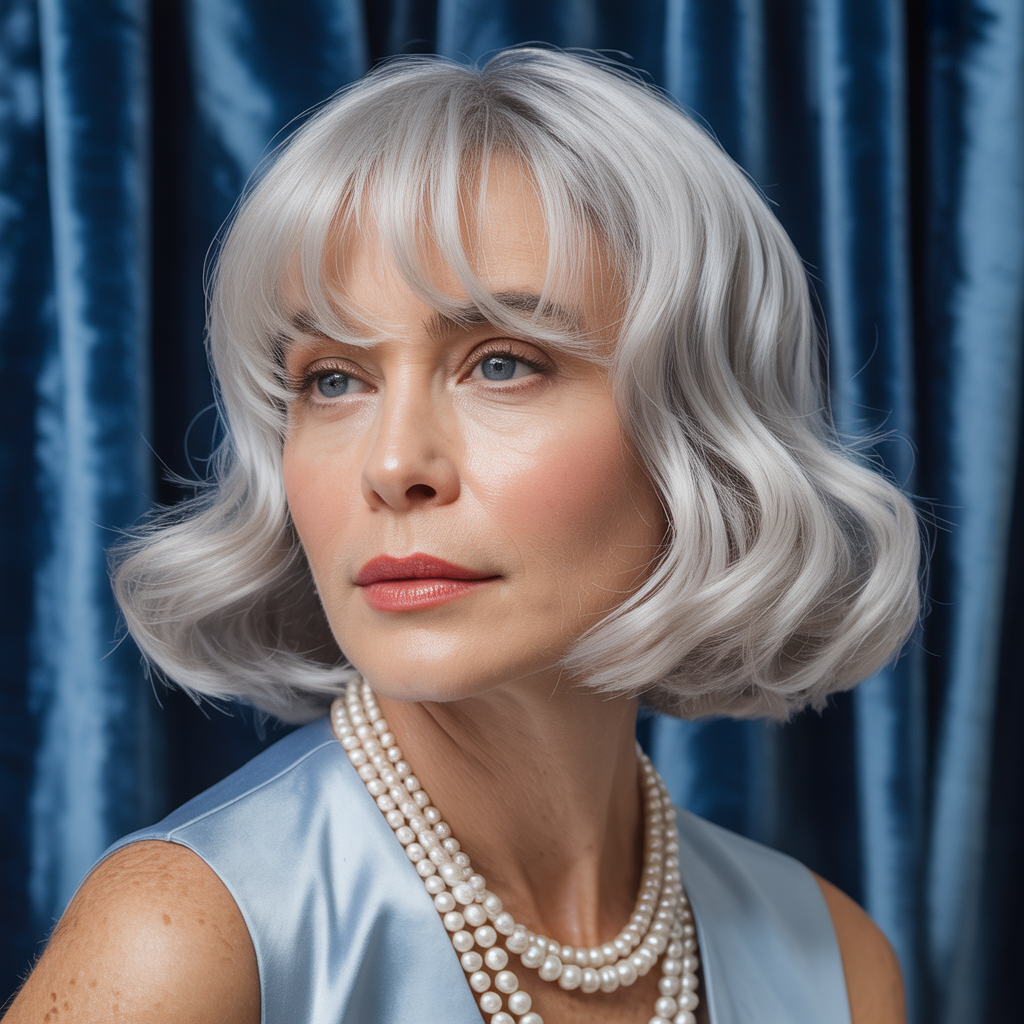 hairstyles with bangs for women over 60