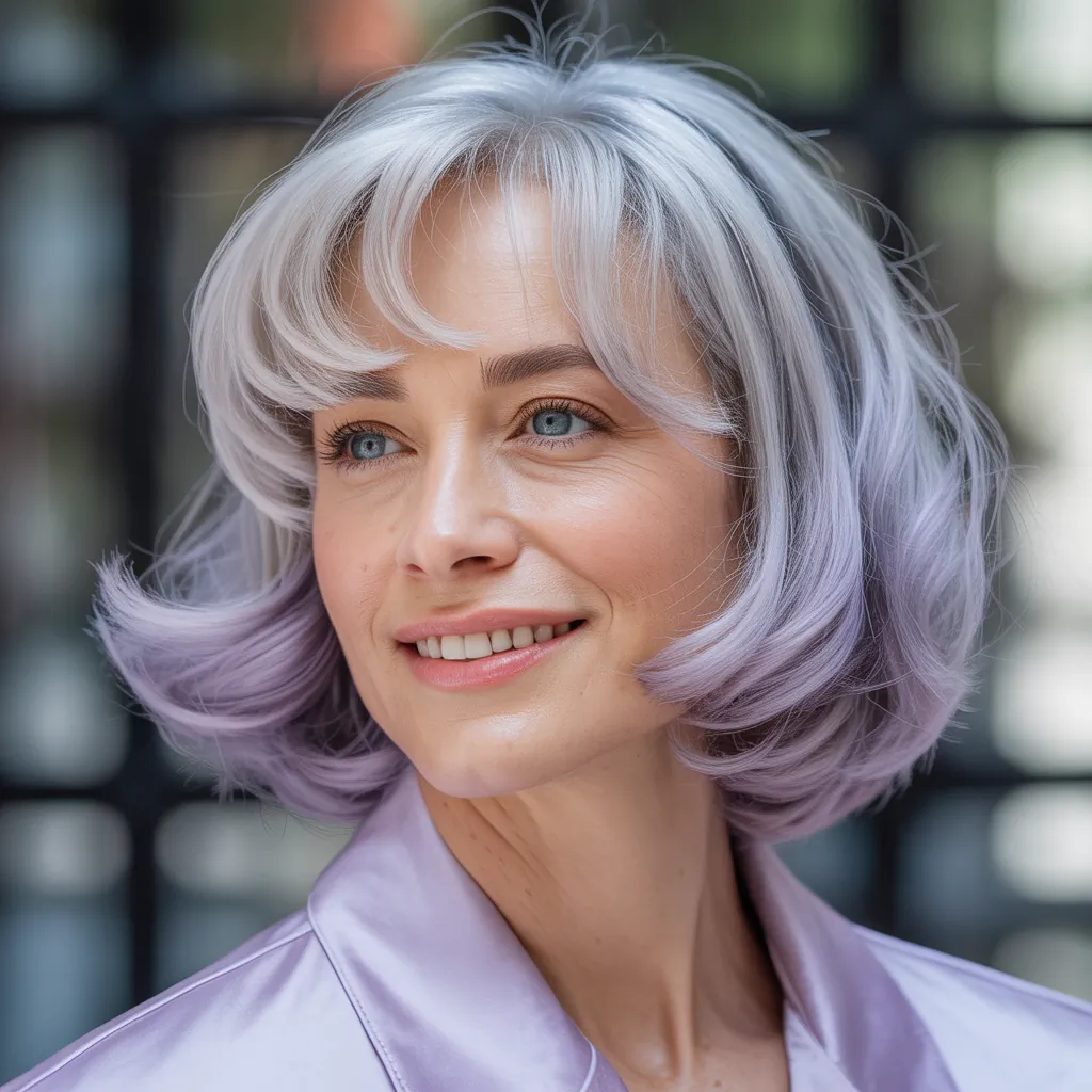 hairstyles with bangs for women over 60