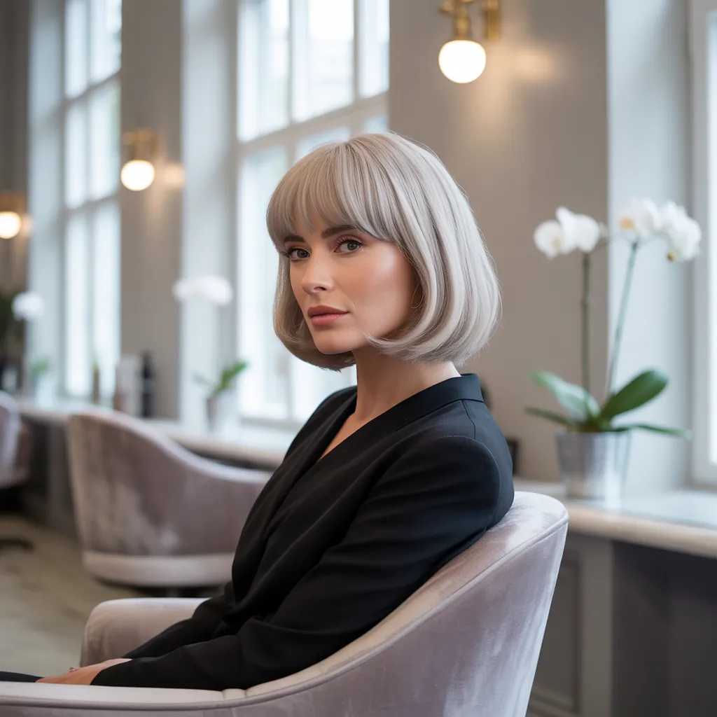 hairstyles with bangs for women over 60