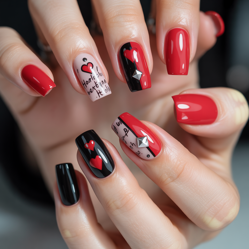harley quinn nails