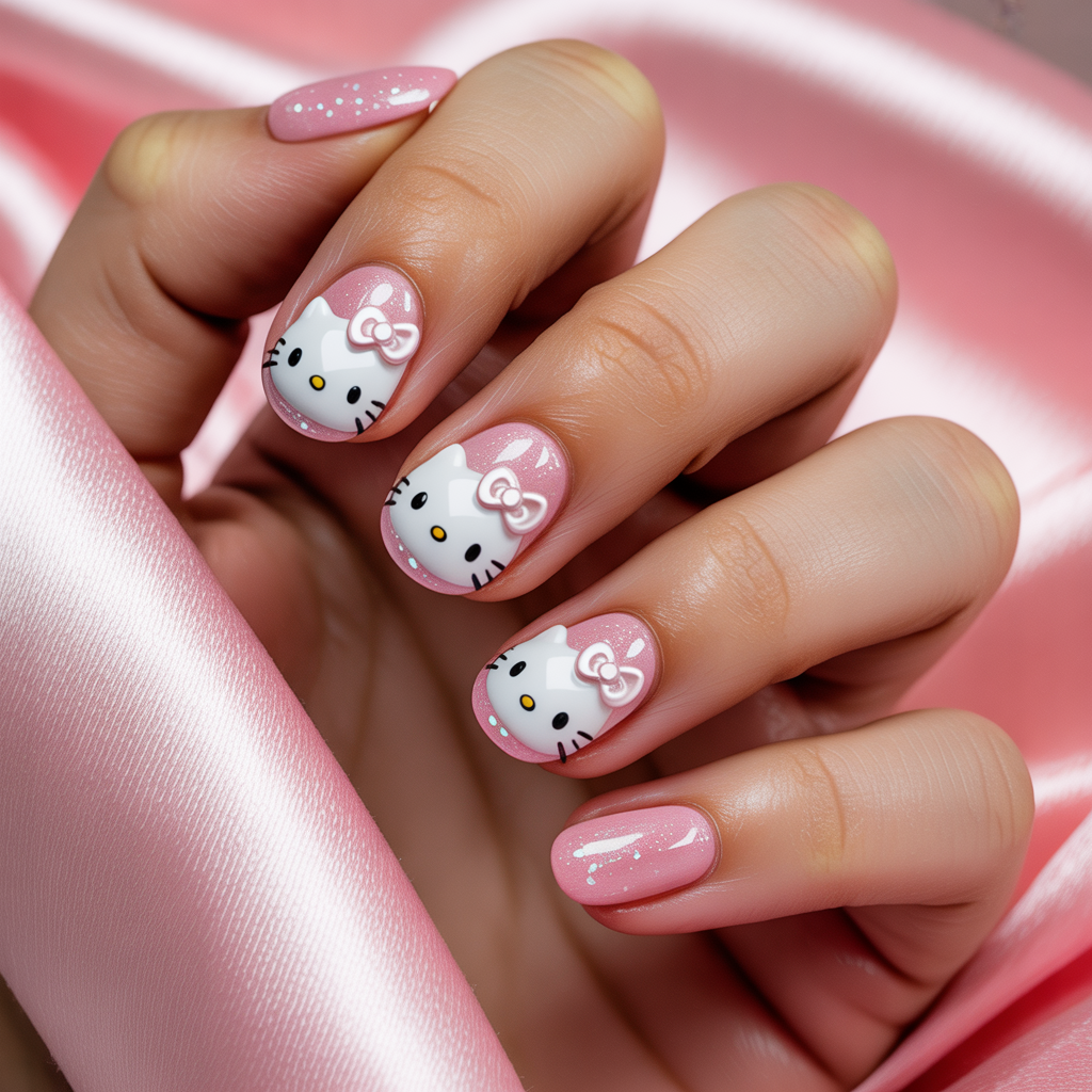 hello kitty nails