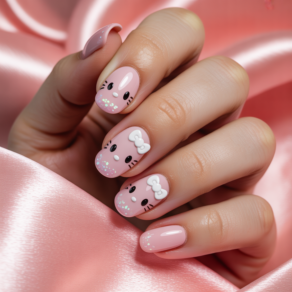 hello kitty nails