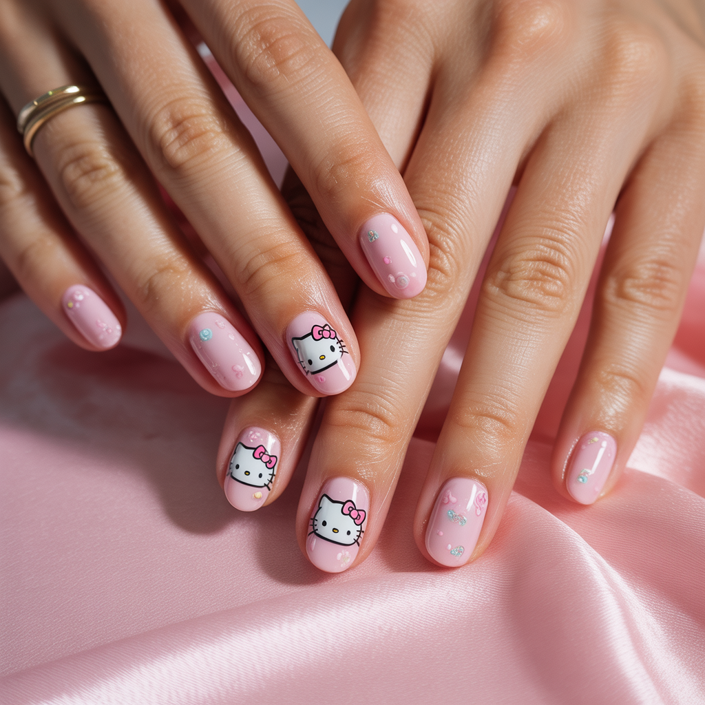 hello kitty nails