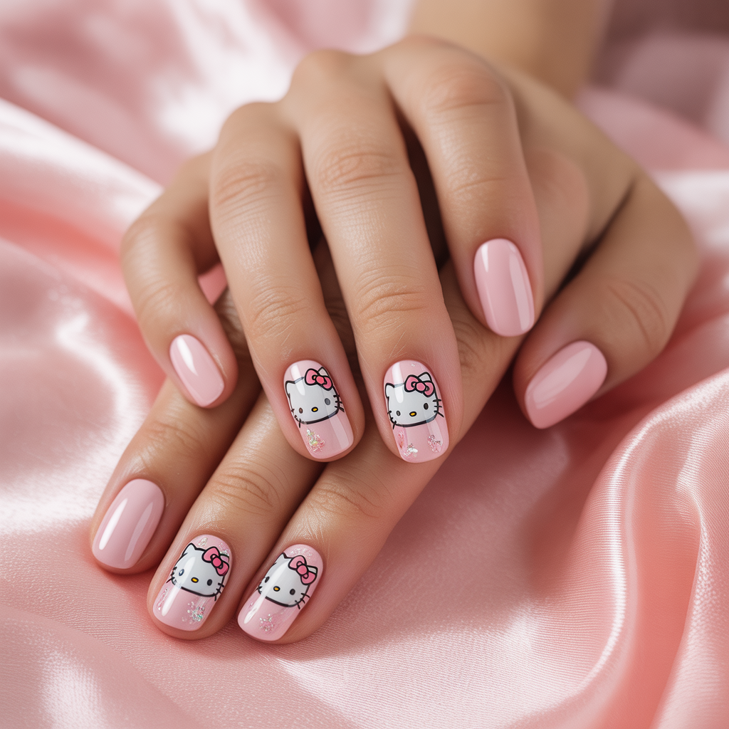 hello kitty nails