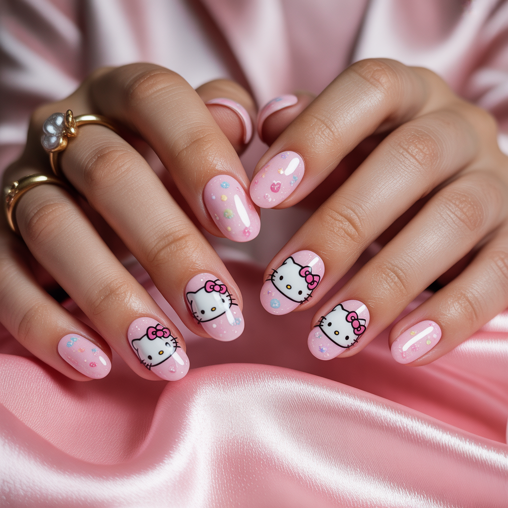 hello kitty nails