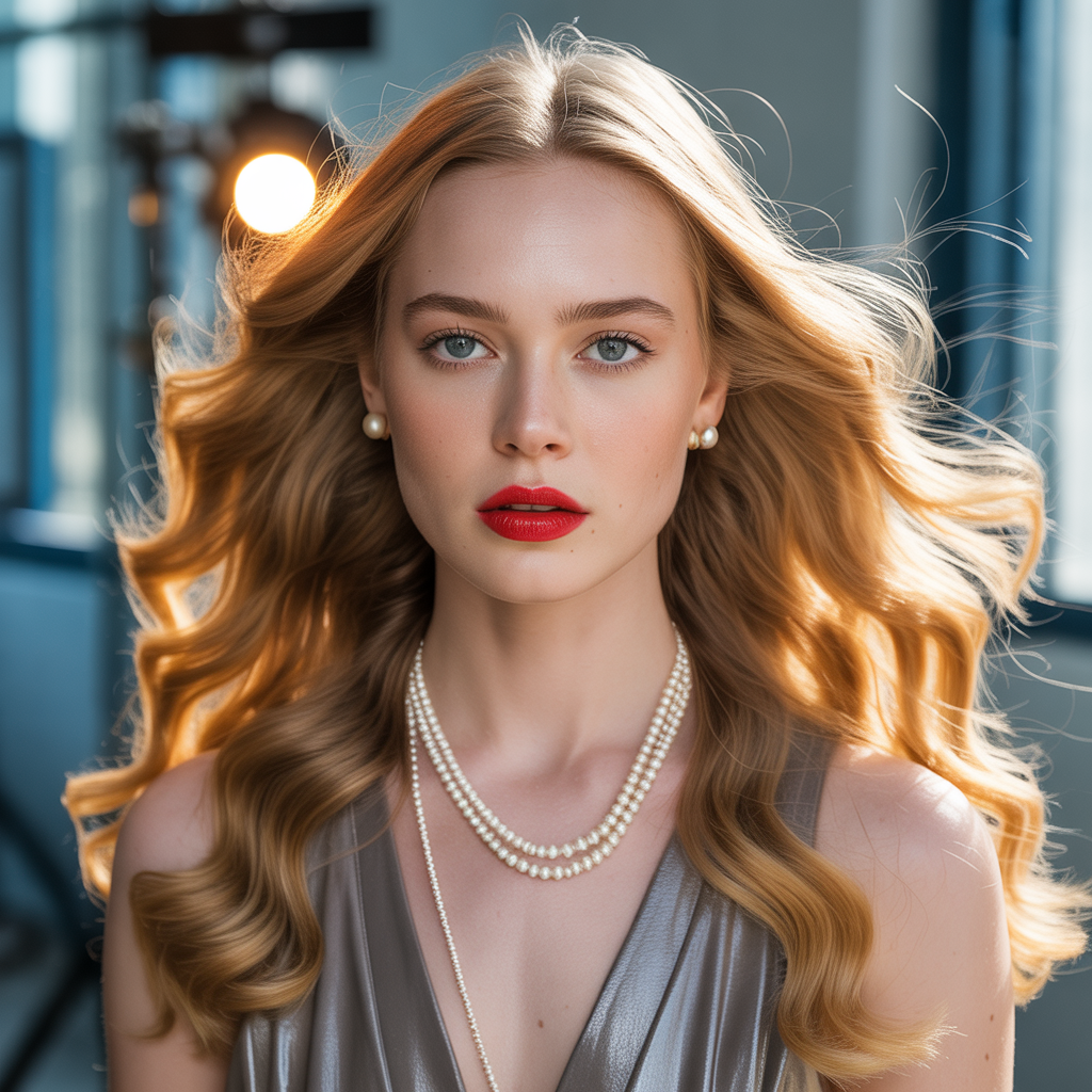 honey blond hair