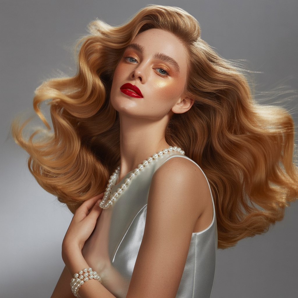 honey blond hair