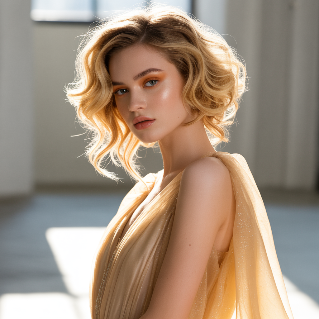 honey blond hair