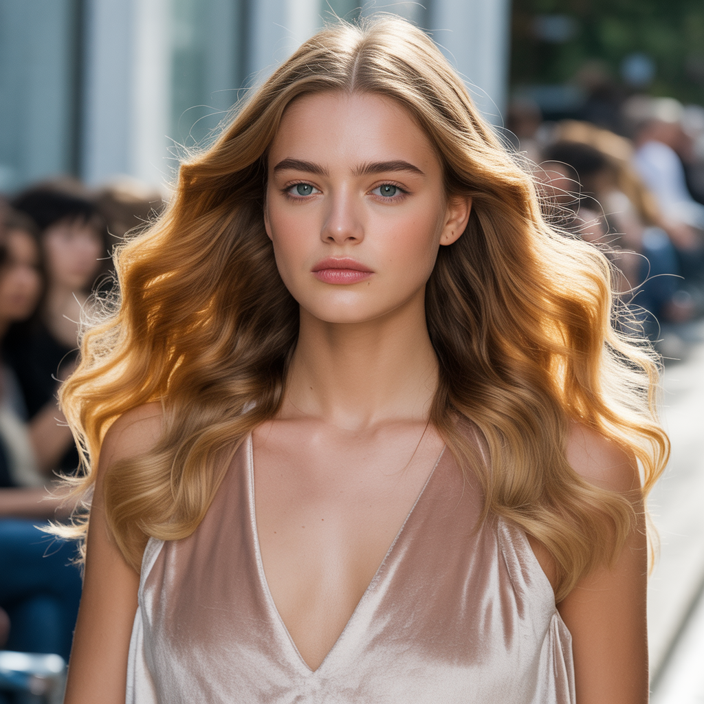 honey blond hair
