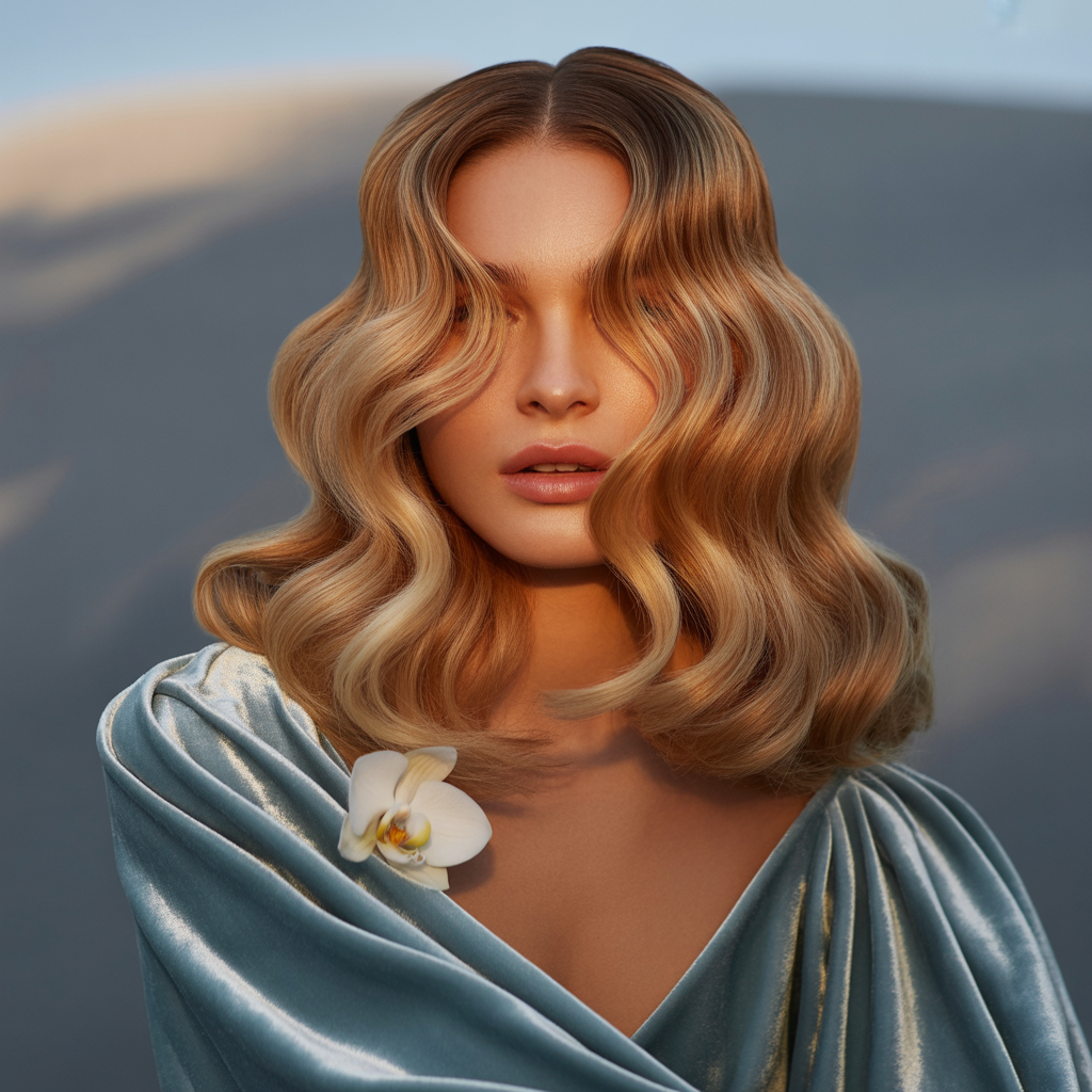 honey blond hair