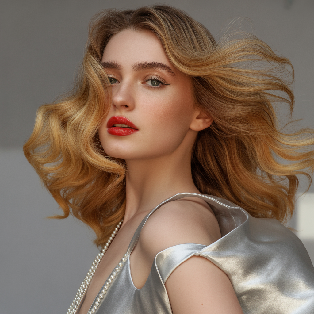 honey blond hair