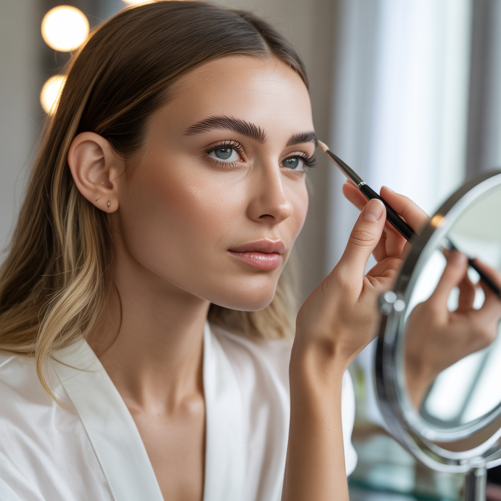 how long after microblading can i wear makeup