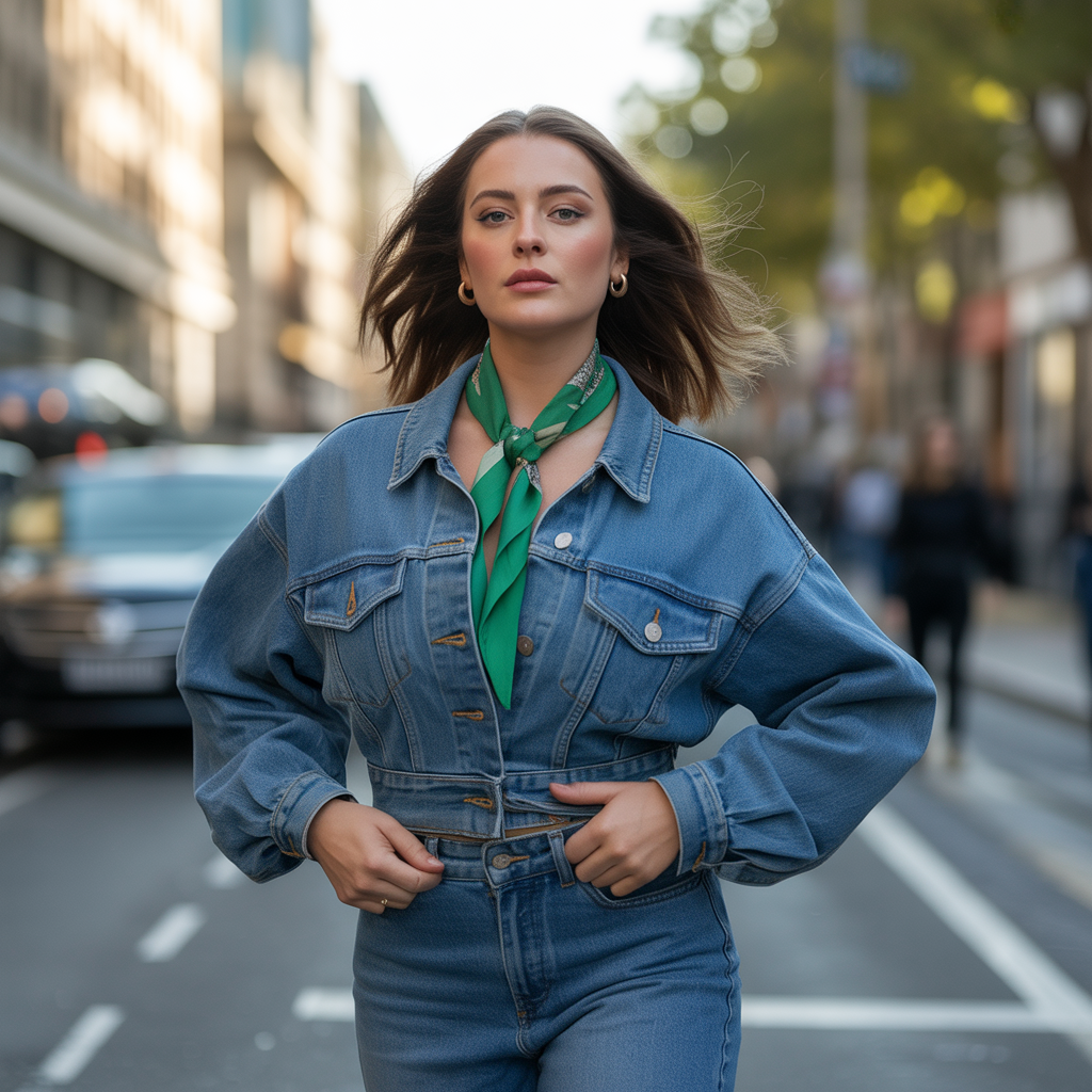 how should a denim jacket fit on a woman