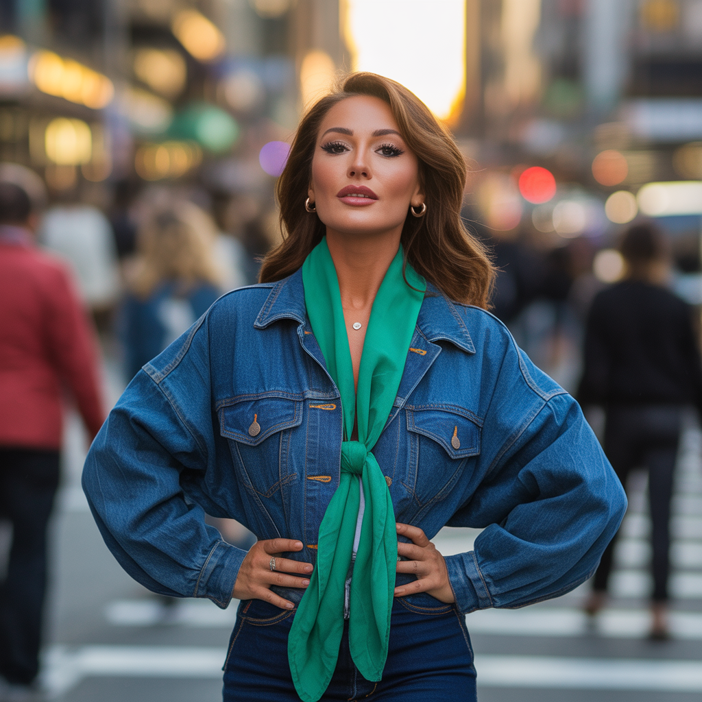 how should a denim jacket fit on a woman