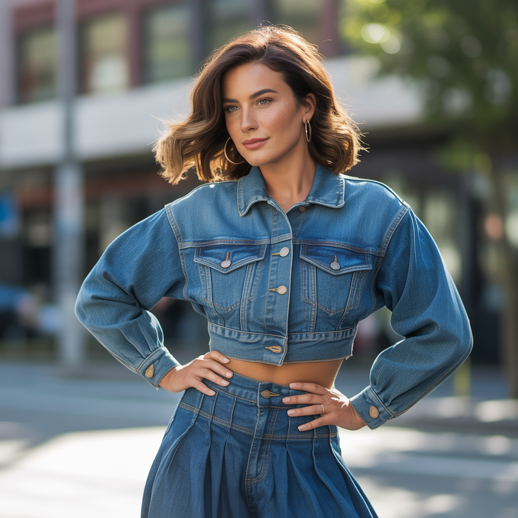 how should a denim jacket fit on a woman