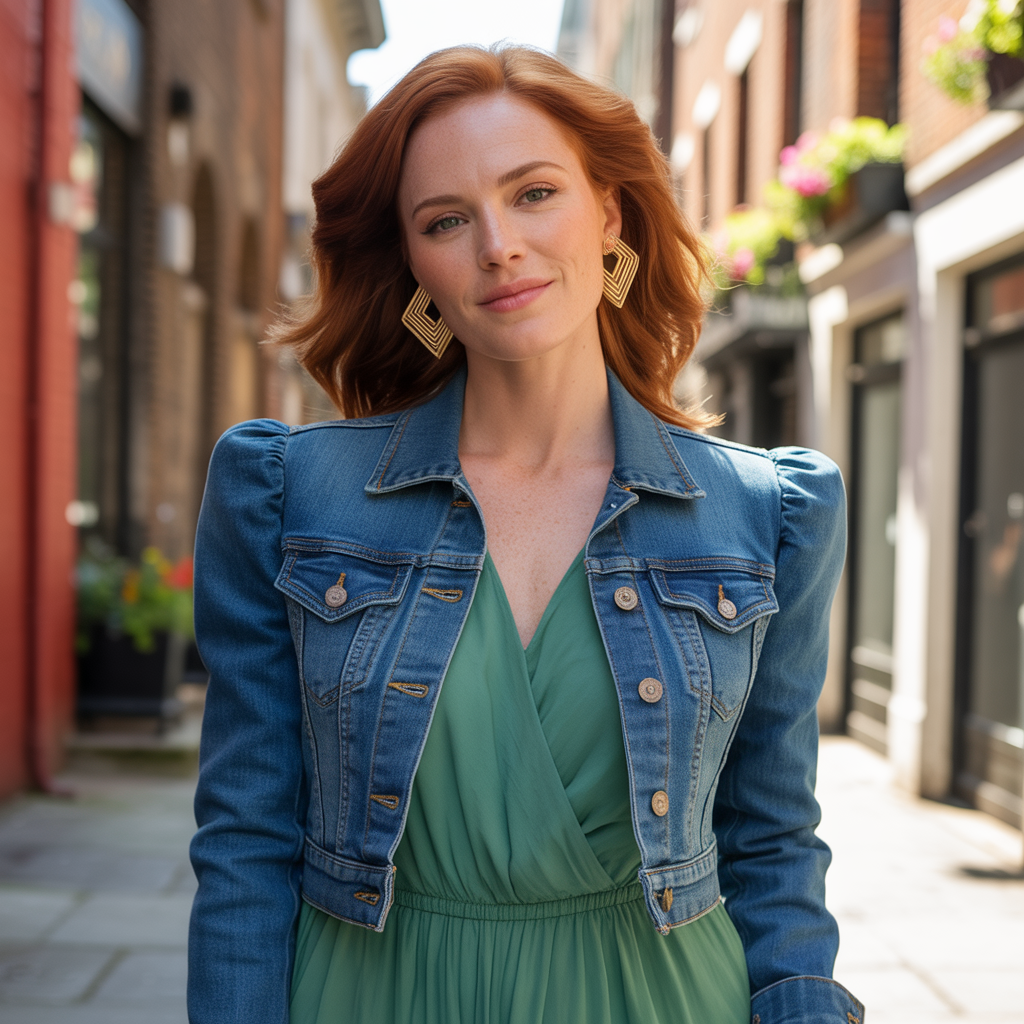 how should a denim jacket fit on a woman