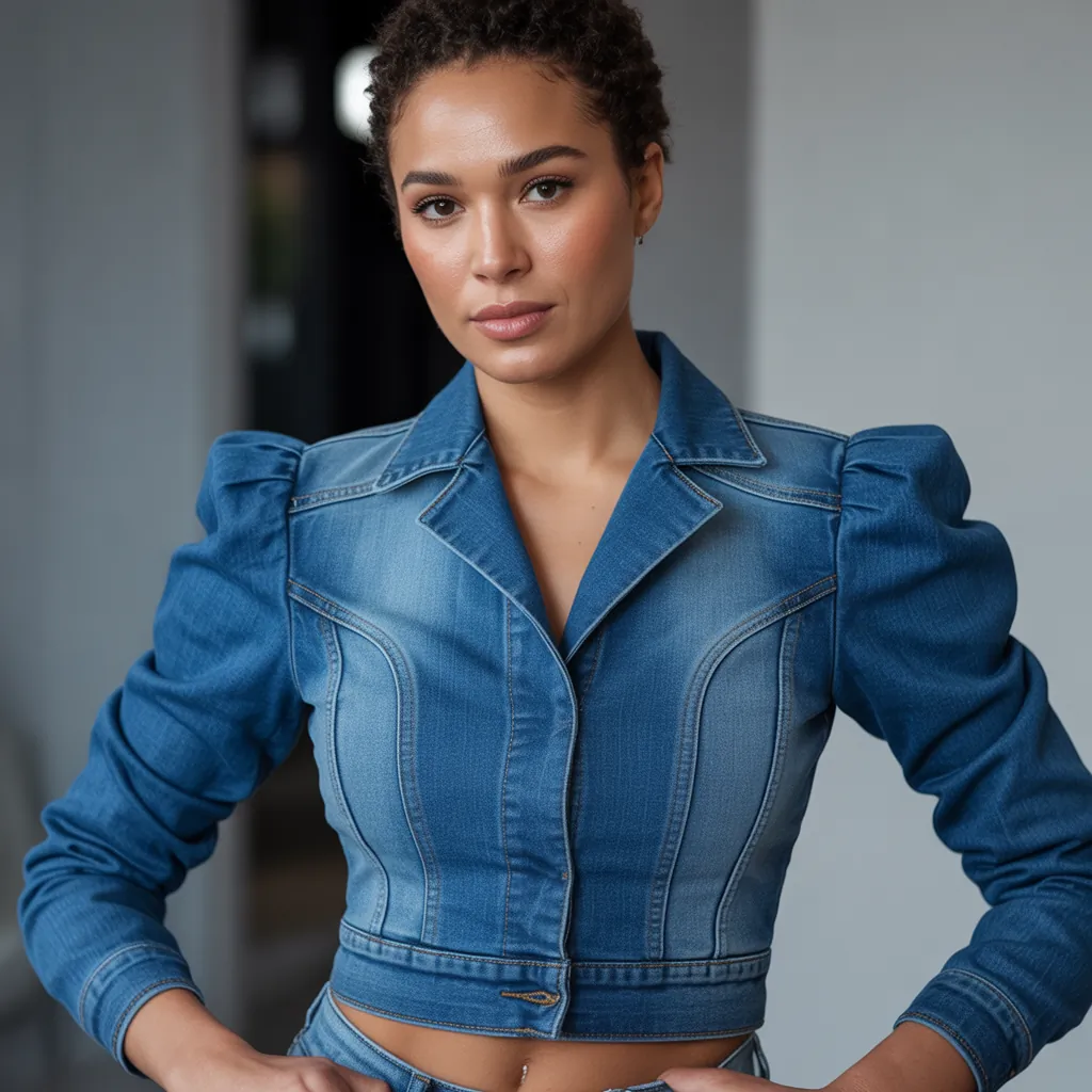 how should a denim jacket fit on a woman