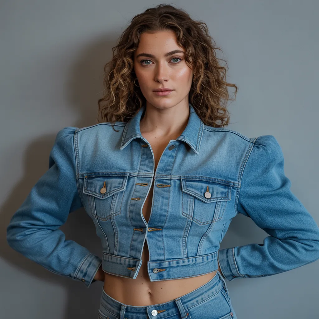 how should a denim jacket fit on a woman