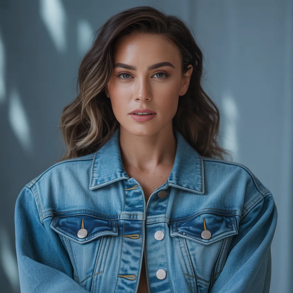 how should a denim jacket fit on a woman