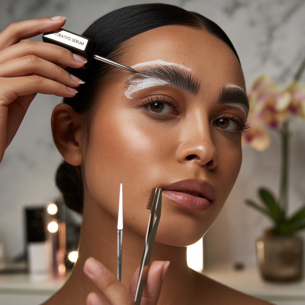 how to get rid of dry skin around eyebrows
