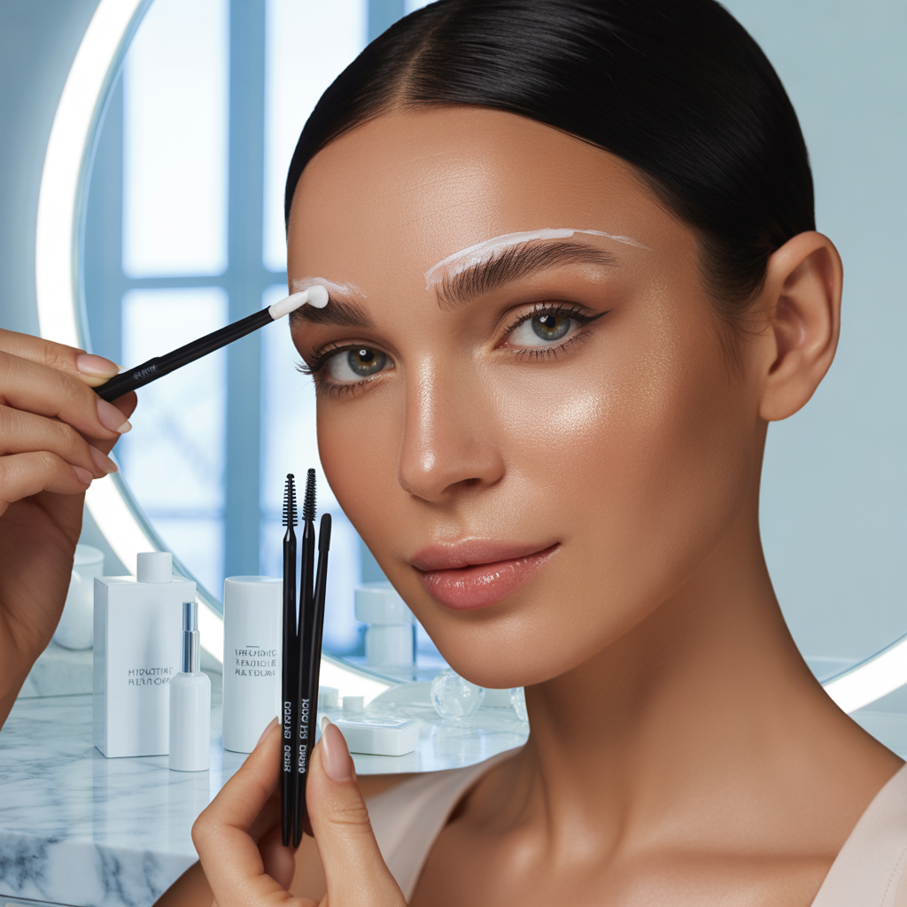 how to get rid of dry skin around eyebrows