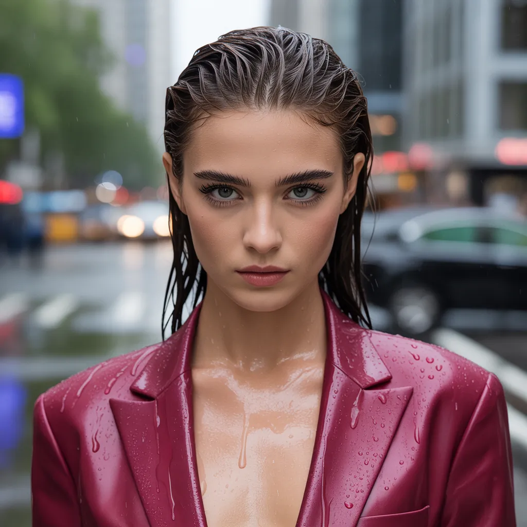 how to keep the wet hair look all day