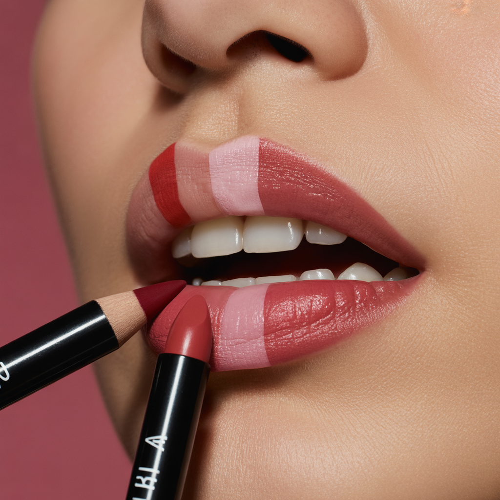 how to match lip liner and lipstick
