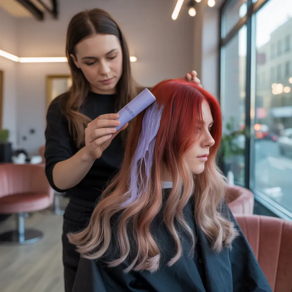 how to neutralize red tones in hair