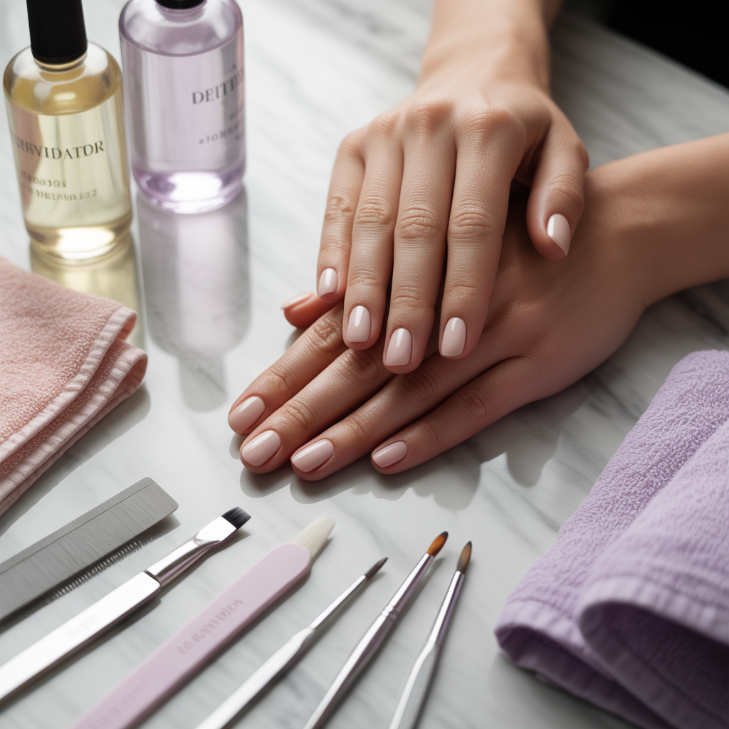 how to prep nails for acrylics