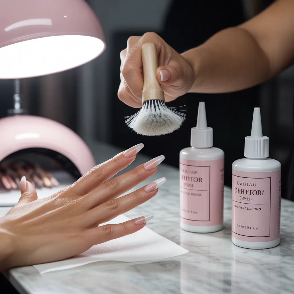 how to prep nails for acrylics