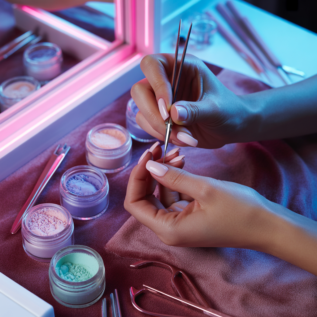 how to prep nails for acrylics