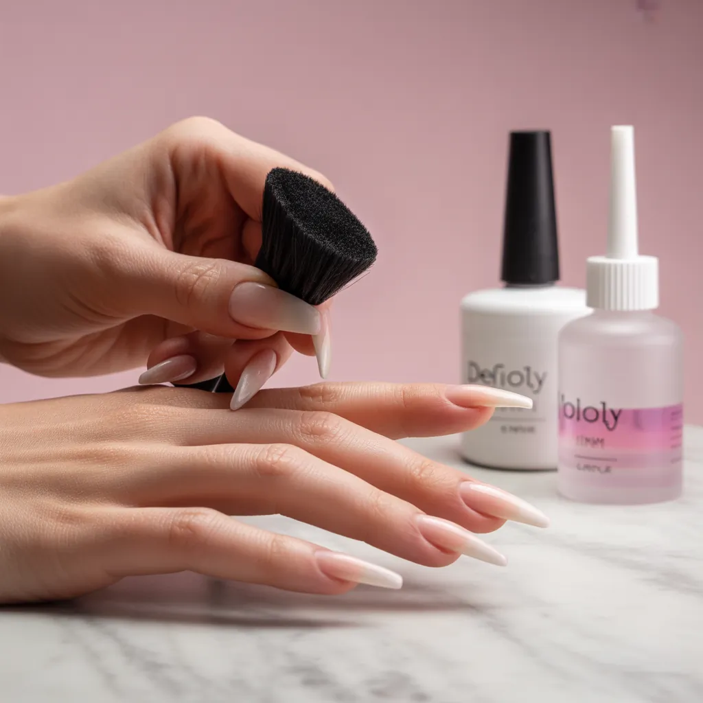 how to prep nails for acrylics